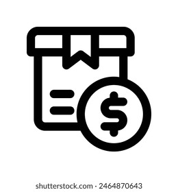 sales icon. vector line icon for your website, mobile, presentation, and logo design.