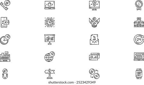 Sales icons High-Quality Vector Icons Collection with Editable Stroke. Ideal for Professional and Creative Projects.