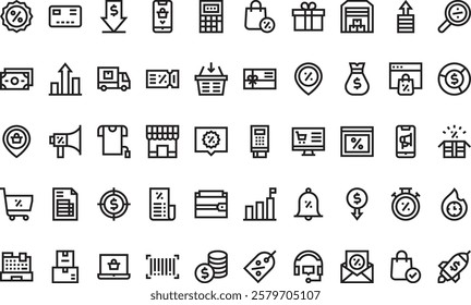 Sales icons High-Quality Vector Icons Collection with Editable Stroke. Ideal for Professional and Creative Projects