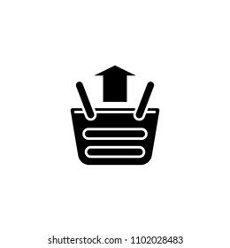 Sales increase black icon concept. Sales increase flat  vector symbol, sign, illustration.