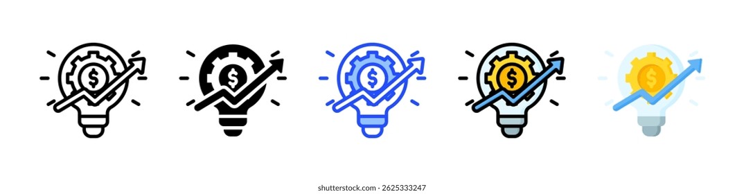 Sales Innovation Icon Collection With Multiple Styles