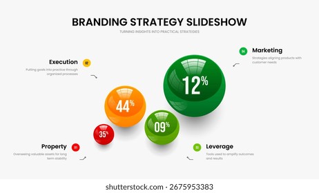 Sales Insight Four Step Graph Presentation Layout. Service Development Frame Template Vector Illustration. Colorful Launch 4 Option Infographic Slideshow Design.