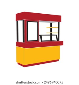 sales kiosk design vector illustration 