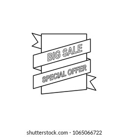 sales label icon. Element of sale signs for mobile concept and web apps. Thin line  icon for website design and development, app development. Premium icon on white background