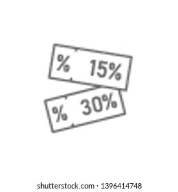 Sales, label, tag icon. Element of trade mall icon. Thin line icon for website design and development, app development. Premium icon