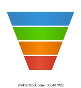 Sales Lead Funnel Flat Vector Icon For Presentation Apps And Websites