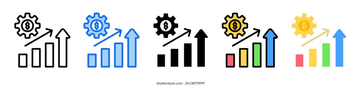 Sales Management Icon Set Multiple Style Collection