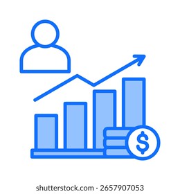 Elemento de icono de gerente de ventas para diseño