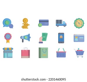 Conjunto de iconos de ventas y marketing