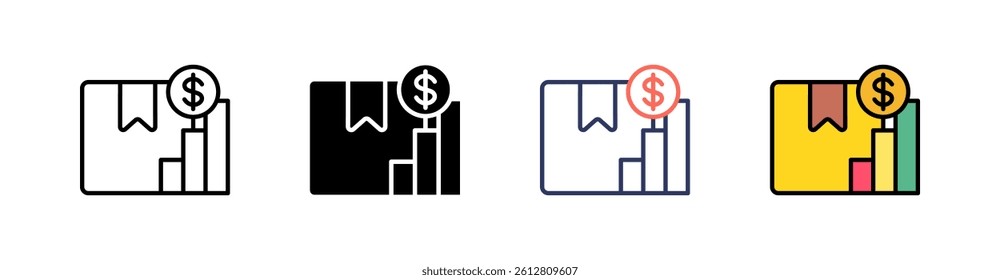 Sales Multi Style Icon Set Vector