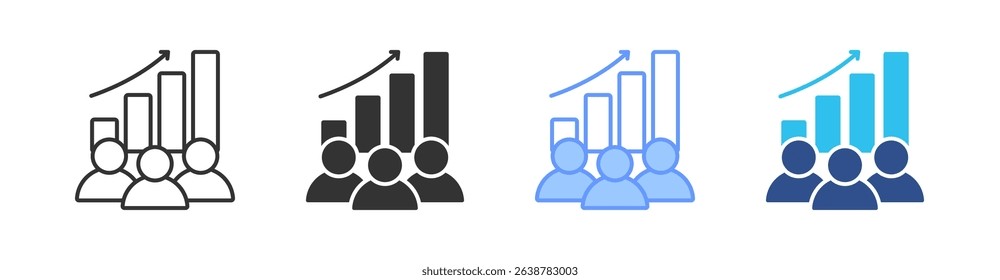 Sales Multi Style Icon Set Vector