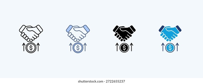 Vetor de ilustração de ícone múltiplo de vendas