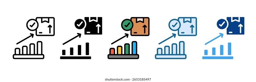 Sales Order Icon Set Multiple Style Collection