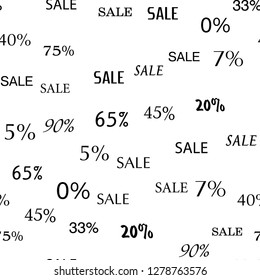 Sales, percent and Discount Seamless vector EPS 10 pattern