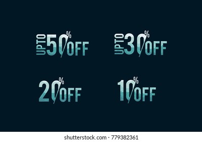 SALES UP TO PERCENTAGE. VECTOR EPS