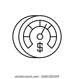 Icono de rendimiento de ventas Ilustración de stock de Vector