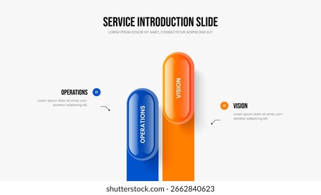 Plan de ventas Diseño de diapositiva de infografía de dos opciones. Consultoría Análisis Diseño de Presentación de Diagrama de 2 Elementos. Ilustración vectorial de Plantilla de presentación de diapositivas.