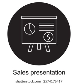 Sales Presentation Icon, Sealing the Deal Crafting Compelling Sales Presentations, Driving Results Mastering the Art of the Sales Presentation