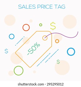 Sales price tag vector illustration, which can be used in your webdesign.
