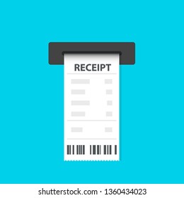 Sales Printed Receipt Icon Clipart Image Stock Vector (Royalty Free ...