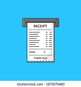 Sales Printed Receipt Icon Clipart Image Stock Vector (royalty Free 