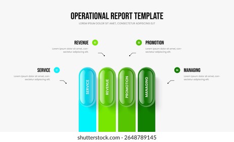 Sales Profile 4 Step Diagram Slide Template. Financial Solution Four Element Infographic Frame Design. Visual Analysis Presentation Layout Vector Illustration.