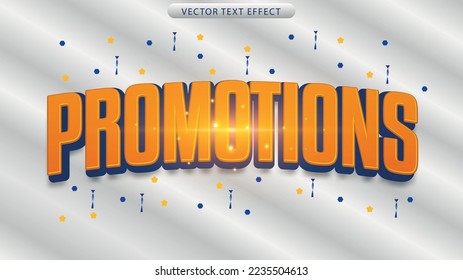 sales promotion 3D text effect vector