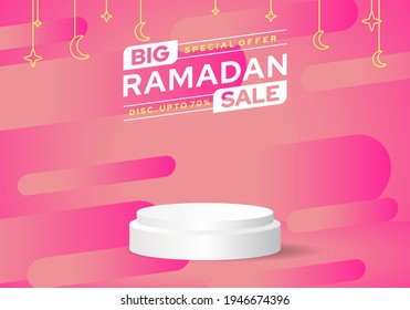 Sales promotion banner for ramadan sale