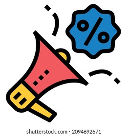SALES PROMOTION ICON LINE COLOR .