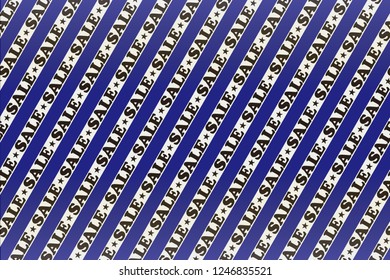 Sales promotion, striped background material, material for advertisement publicity