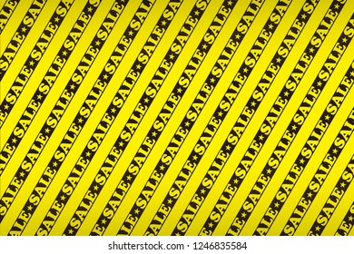 Sales promotion, striped background material, material for advertisement publicity