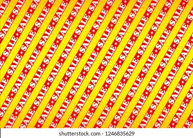 Sales promotion, striped background material, material for advertisement publicity