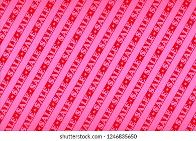 Sales promotion, striped background material, material for advertisement publicity