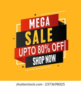 Sales promotion template design 80% OFF.