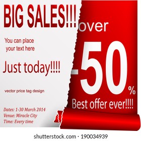Sales promotion. Vector eps10