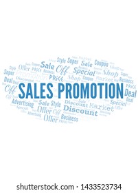 Sales Promotion Word Cloud. Wordcloud Made With Text.