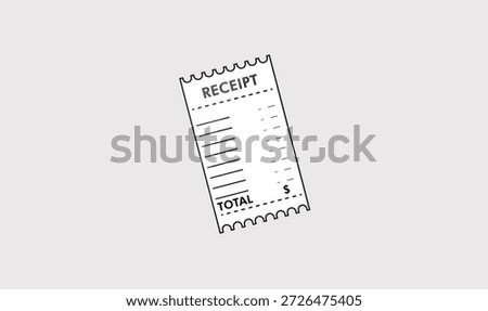 Sales receipt icon vector design