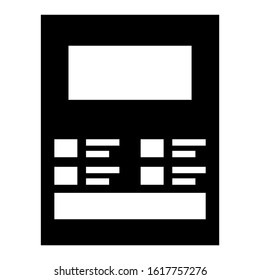 sales report icon isolated sign symbol vector illustration - high quality black style vector icons
