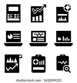 sales report icon isolated sign symbol vector illustration - Collection of high quality black style vector icons
