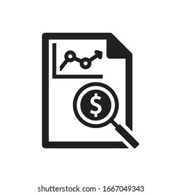 sales report statistics icon (vector illustration)