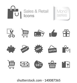 Sales & retail related icons