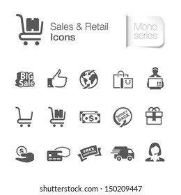 Sales & Retail Related Icons. 