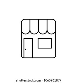 sales stall icon. Element of simple icon for websites, web design, mobile app, info graphics. Thin line icon for website design and development, app development  on white background