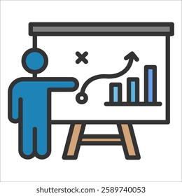 Sales Strategy Icon Element For Design