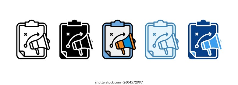 Sales Strategy Icon Set Multiple Style Collection