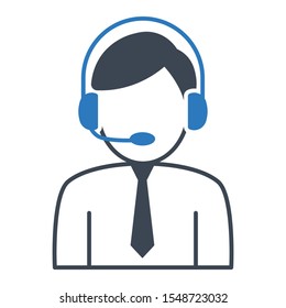 Sales Support Consultant Avatar Vector Customer Success Agent Icon design