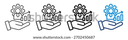 Sales Support Icon Different Outline Collection Set