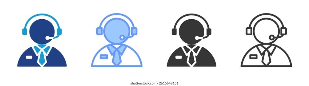 Sales Support icon set multiple style collection