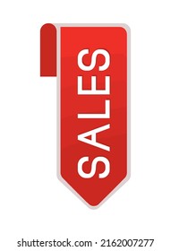 sales tag icon flat isolated