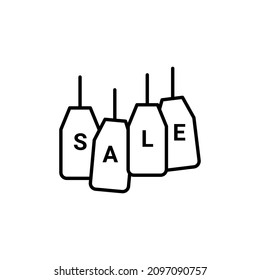 sales tag icon in vector. Logotype